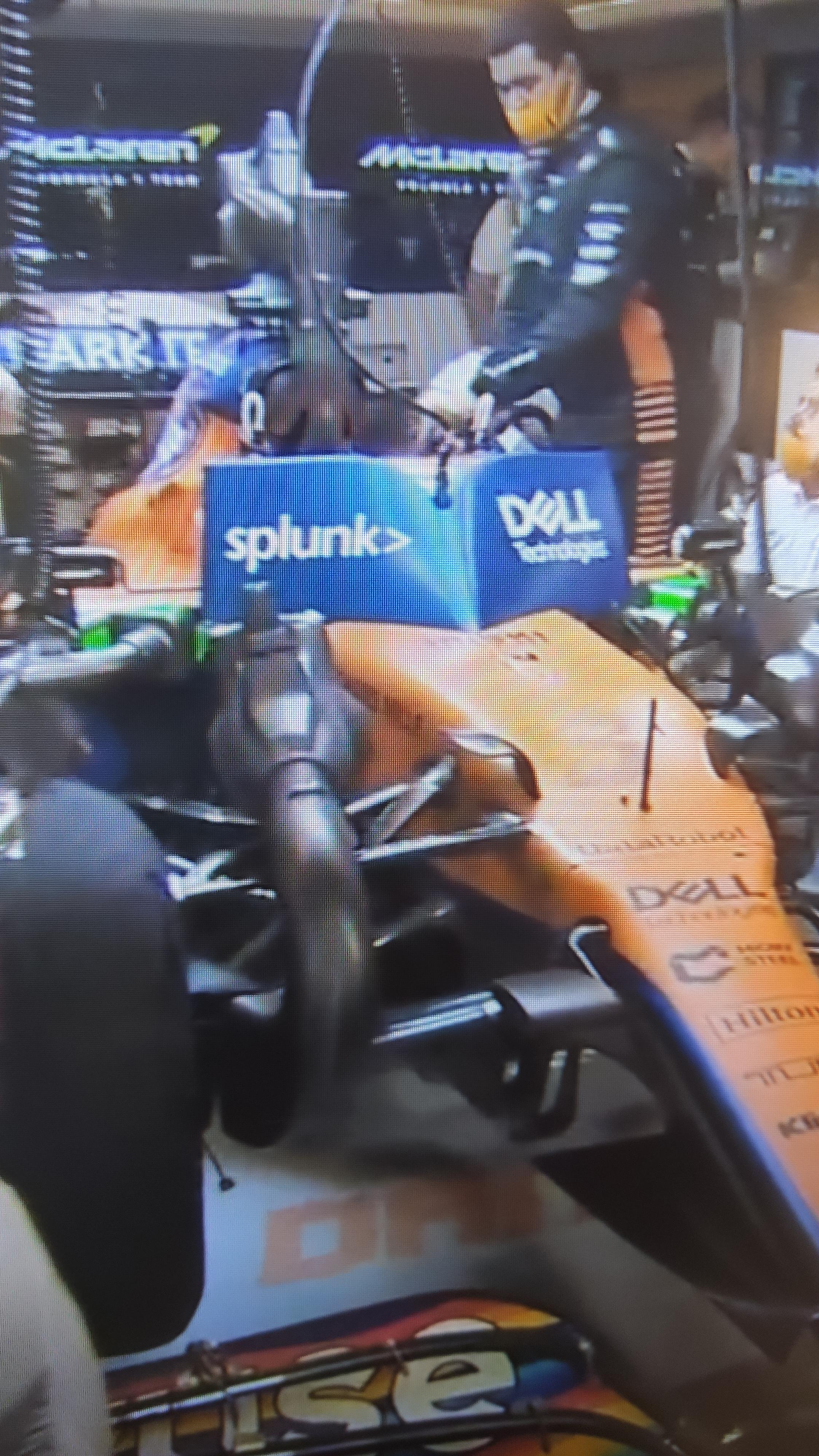 See That F1 Driver Screen in the Garage What do they show (Quickly get the point)