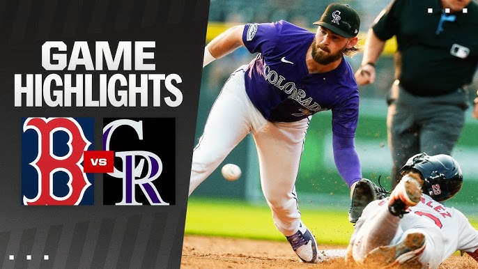 Red Sox vs Rockies Highlights: Where to Watch? Dont Miss the Best Plays!