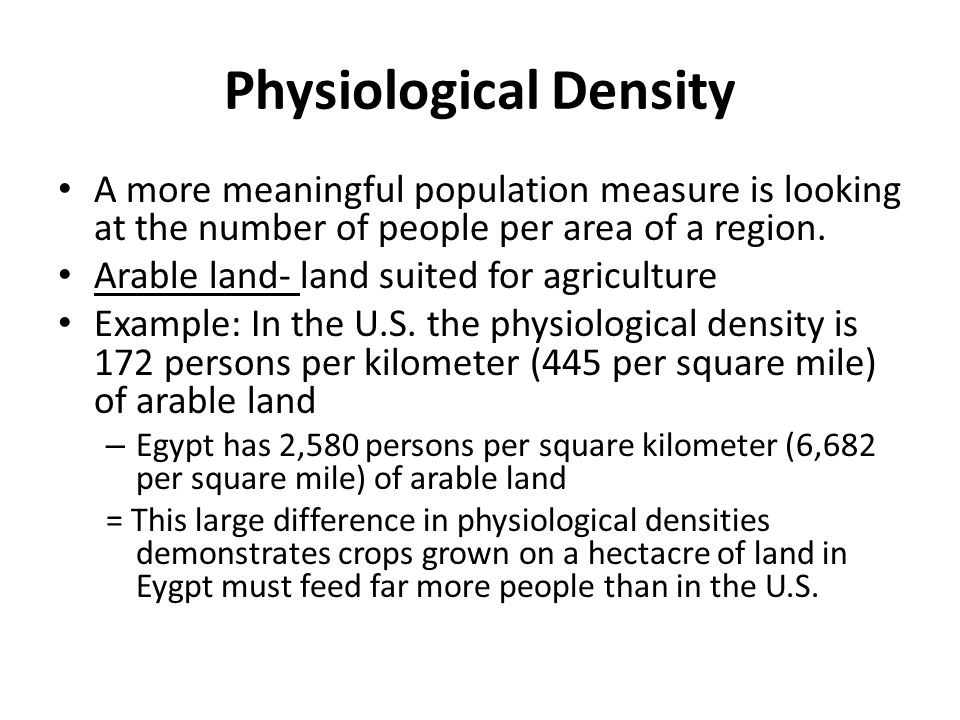 Physiological Density Def: What It Means for Your Body