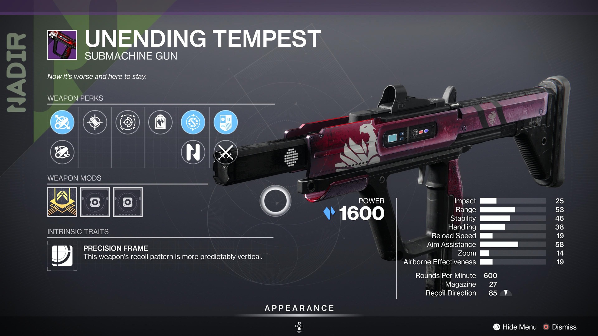 Unending Tempest God Roll: What Perks Should You Look For?