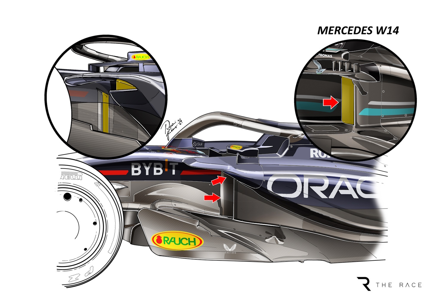 Checking Out the Red Bull Zero Sidepod: A Closer Look.