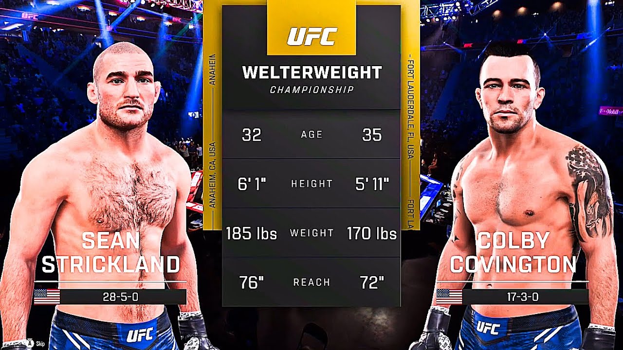 Sean Strickland vs Colby Covington: Here are the Full Details About This Fight