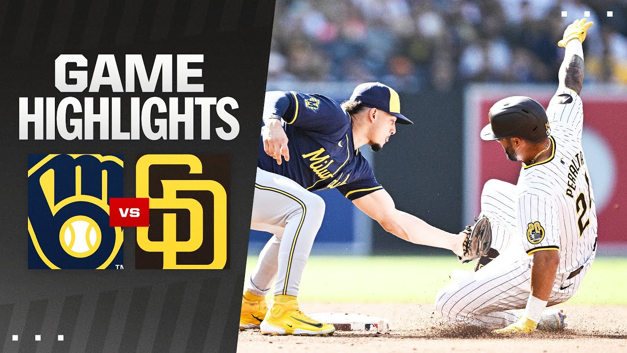 Catch the Action: Milwaukee Brewers vs Padres, Game Highlights & Recap.