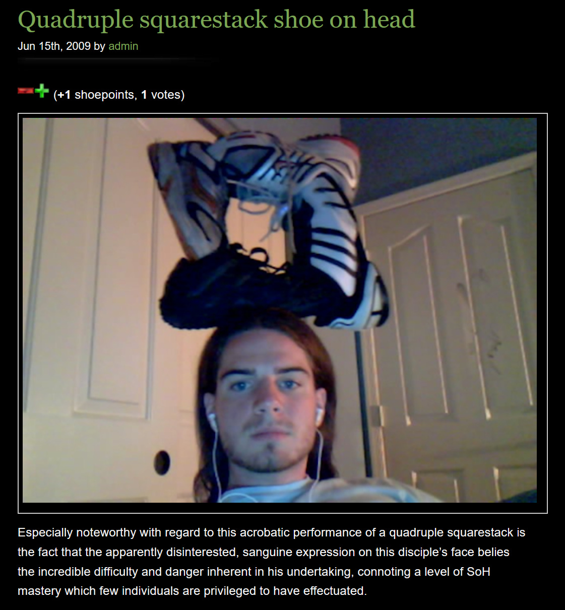 Putting a Shoe on Head: Why Are People Doing This?