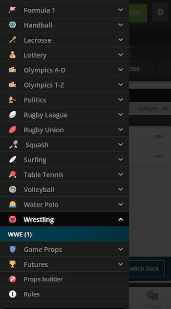 where to bet on wwe