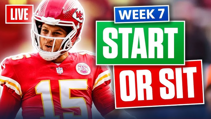 Start Sit Week 7: Dont Make a Mistake! Get the Edge! (Last Minute Advice!)