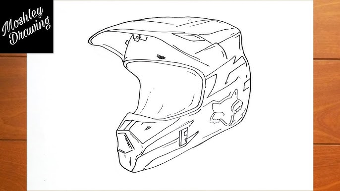 Draw Your Own Dirt Bike Helmets: Creative Drawings and Design Ideas!