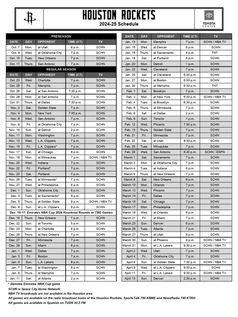 Looking for the houston rockets 2025 schedule printable? Find an easy download link inside!
