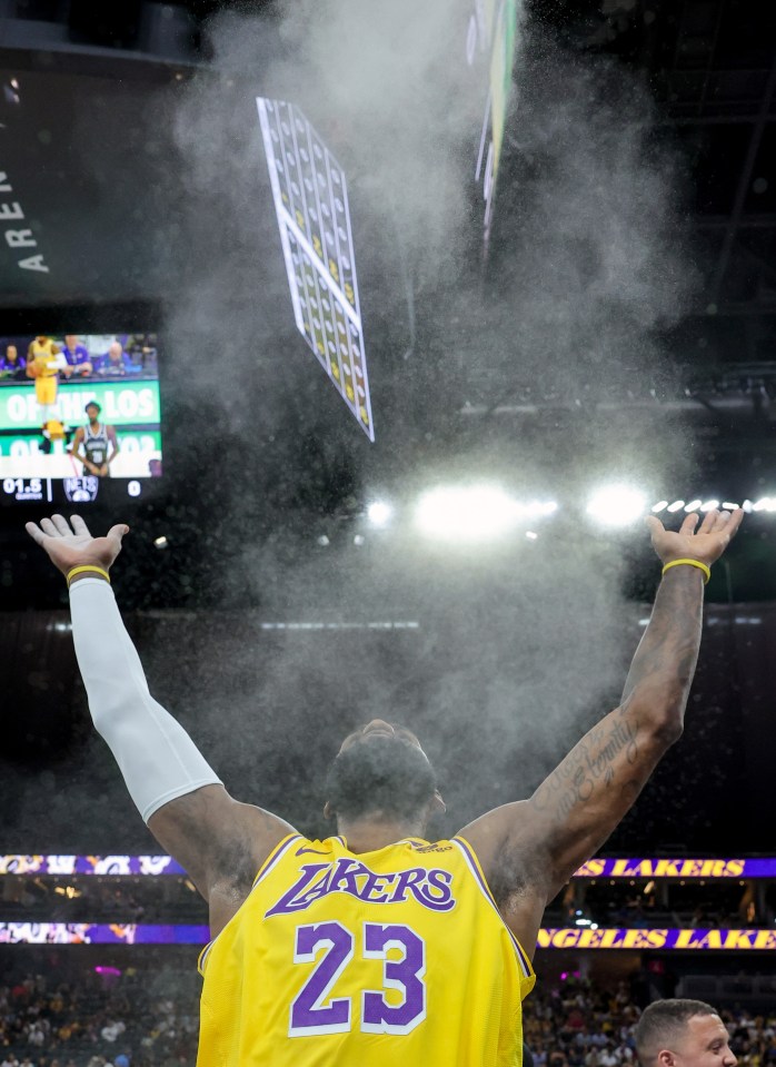 What is the real story behind the iconic lebron chalk toss pregame ritual?