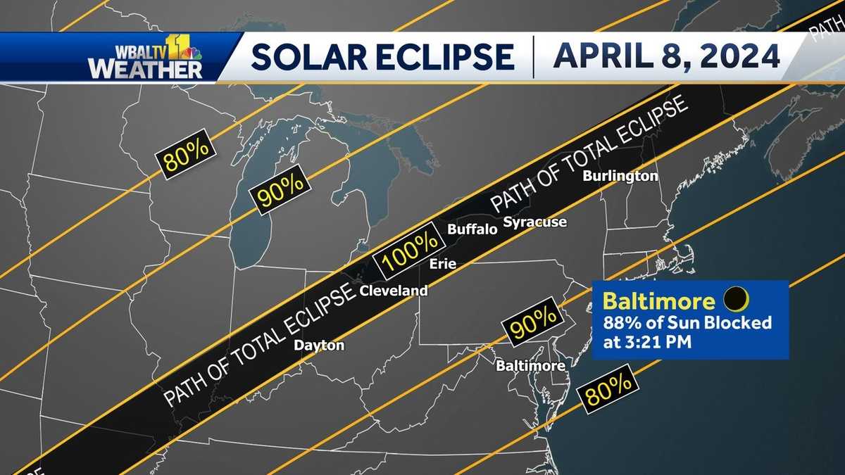 Maryland Eclipse 2024: Time details and safety advice