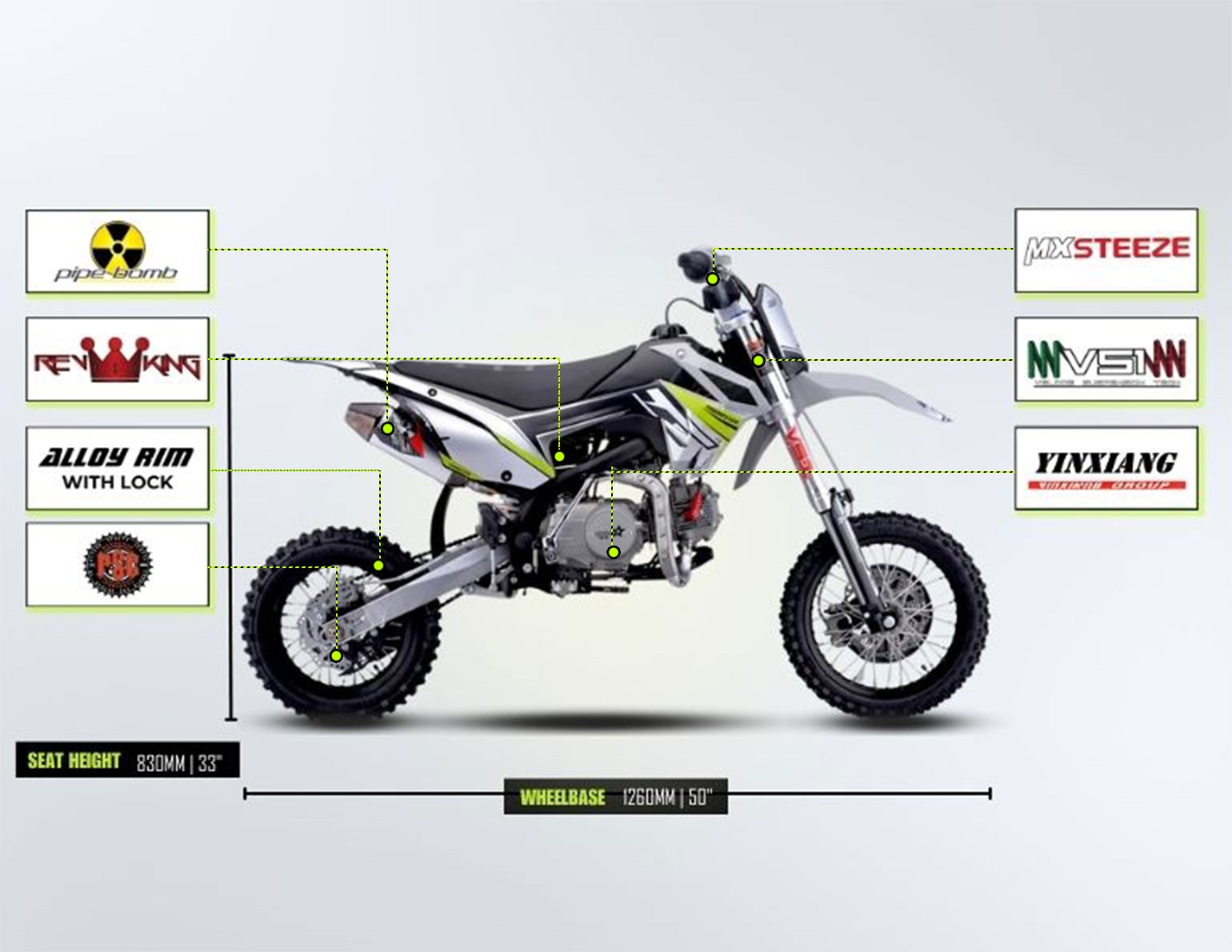 How big is 125cc dirt bike? Lets break down the actual height and weight measurements.