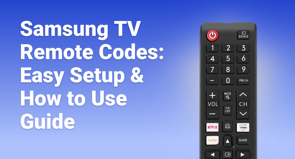 Using Universal Remote Codes for Samsung TV Now