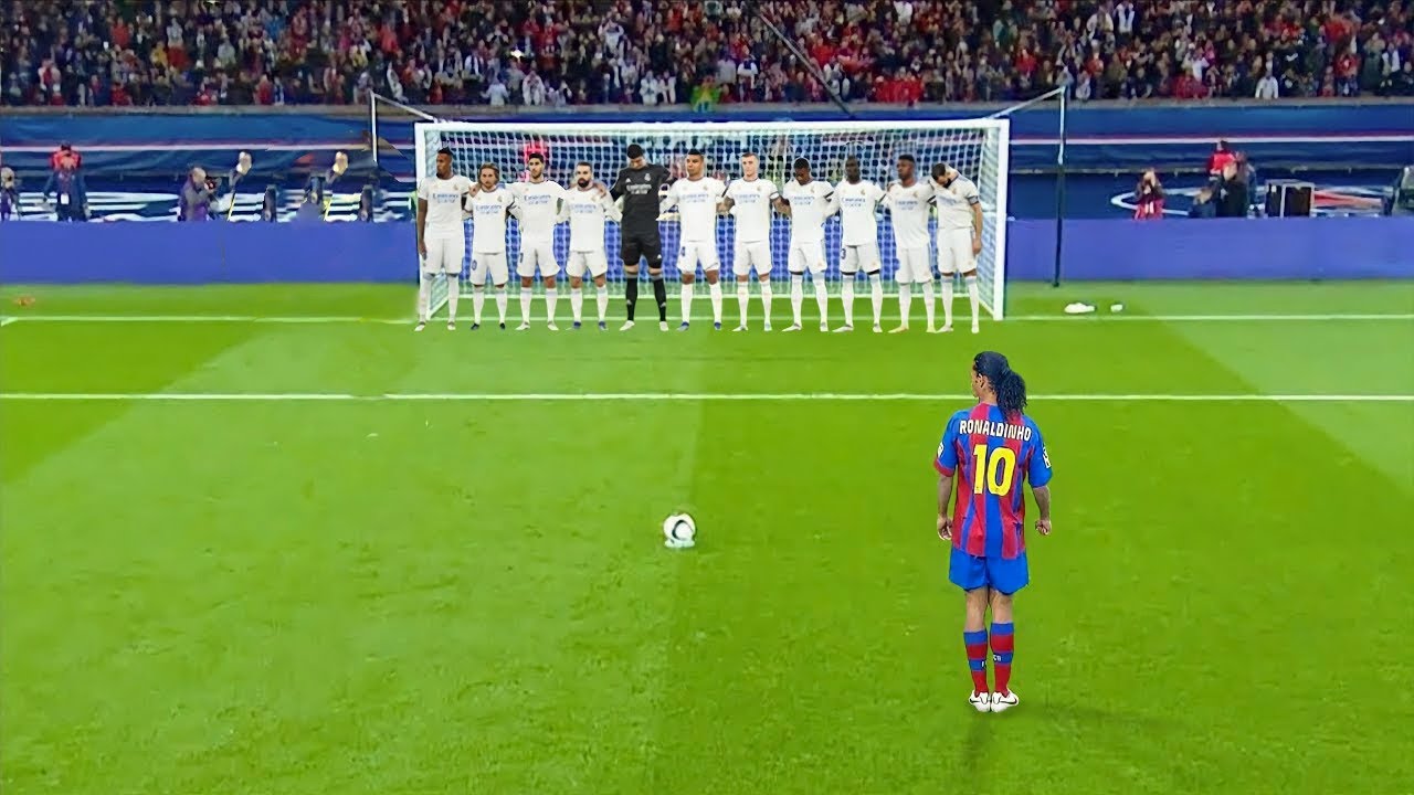 What are Ronaldinhos greatest goals? Watch Ronaldinho score his most unforgettable match winning goals again.