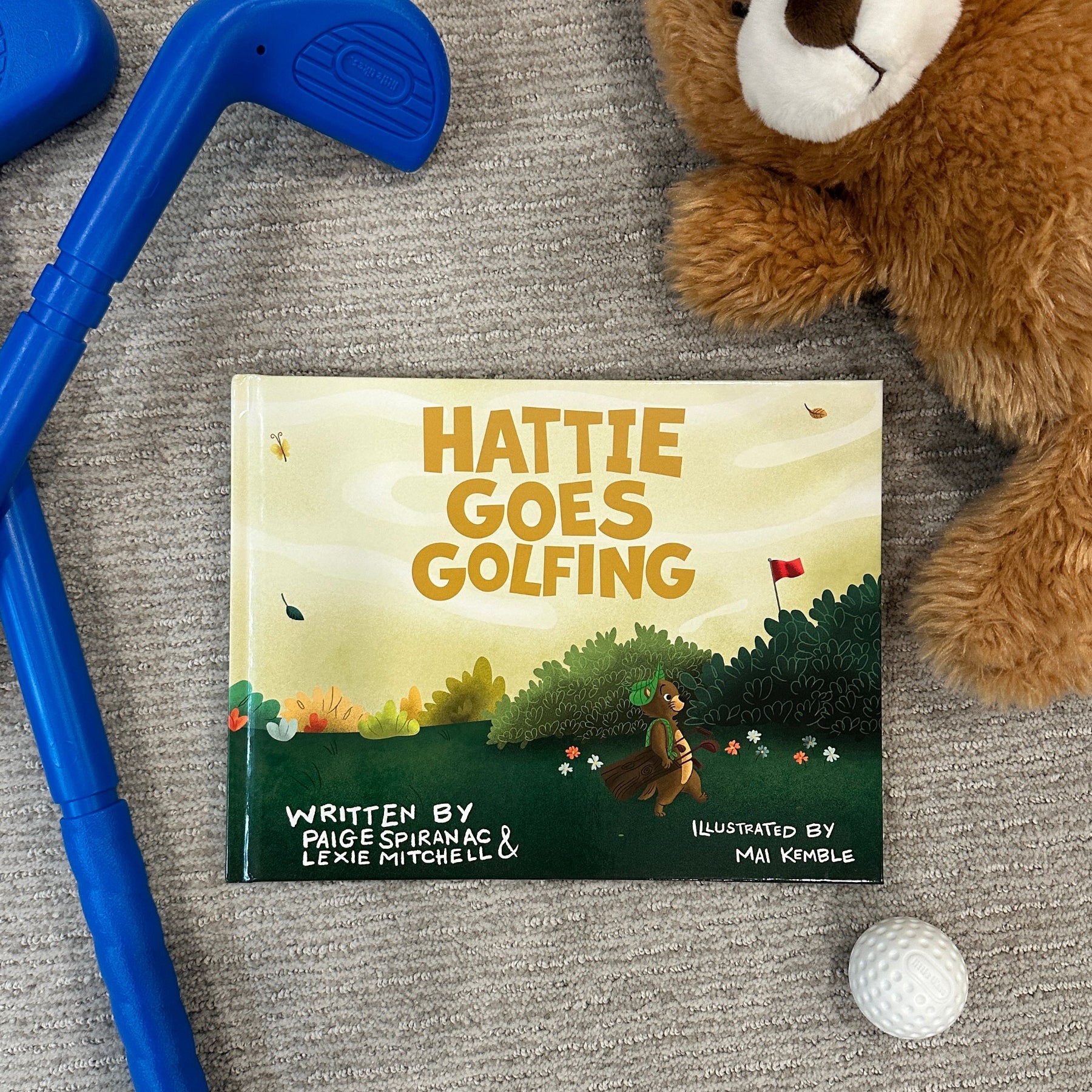 When Hattie goes golfing, what really happens? (A funny story about her big day on the course.)