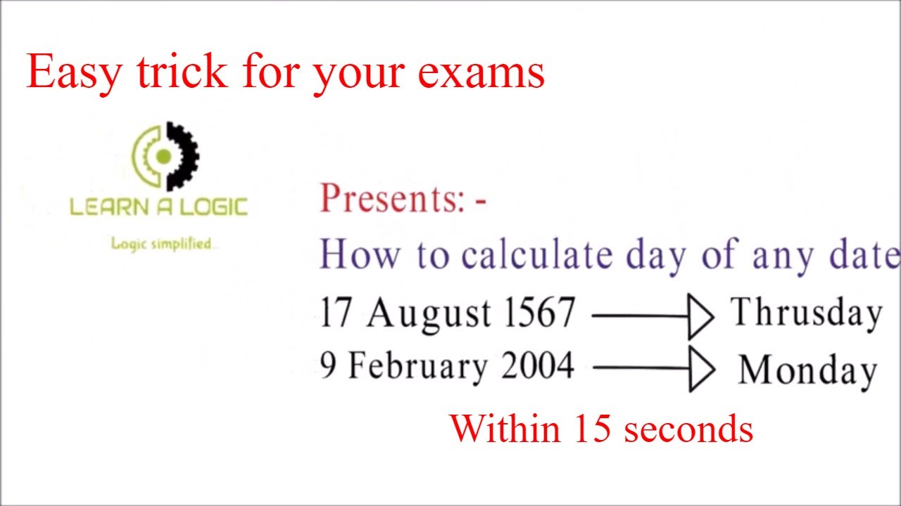 What was 12 days ago? We can tell you the exact date and day so fast.