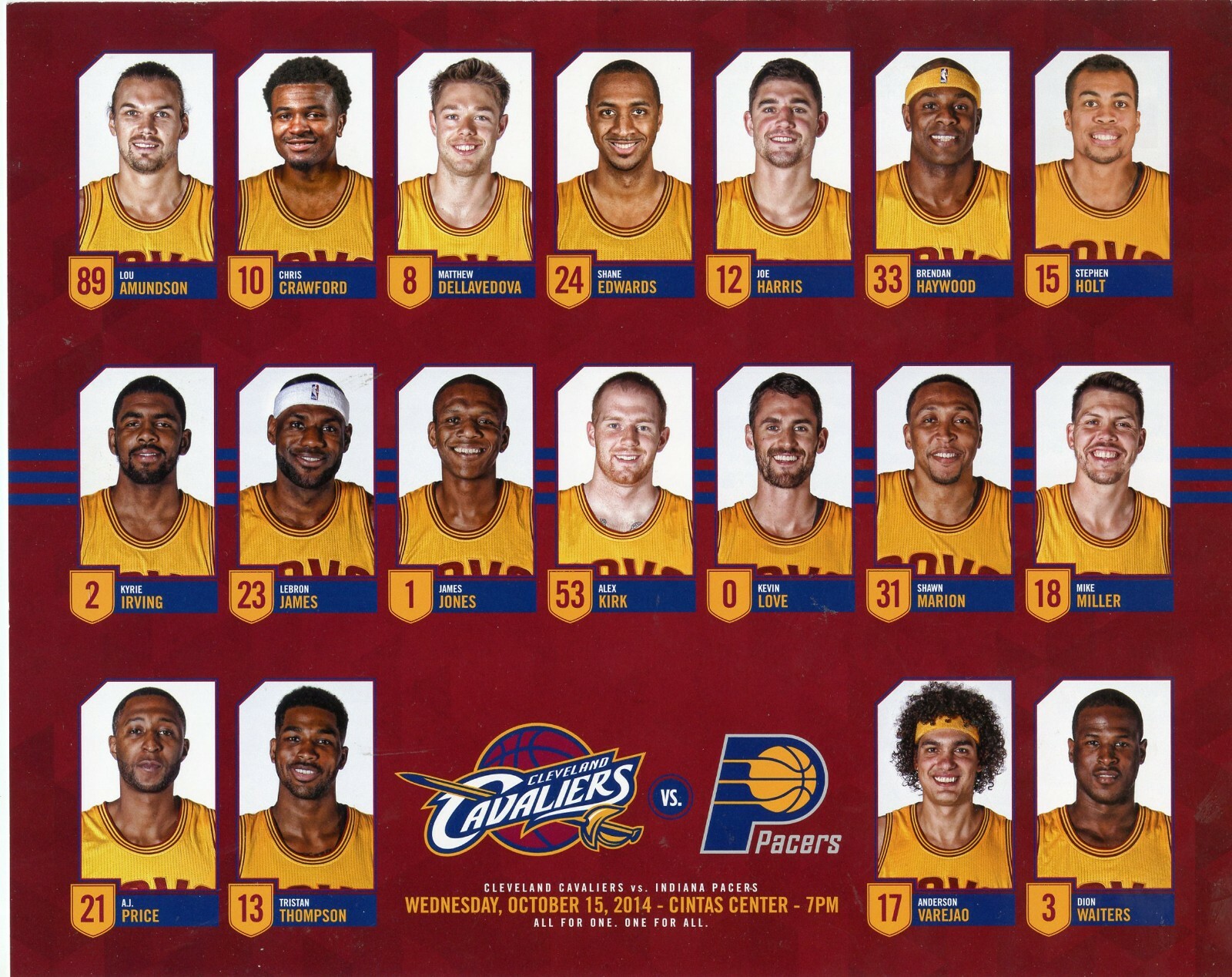 cavaliers lineup 2014: What did it look like? See the full roster from that big year.