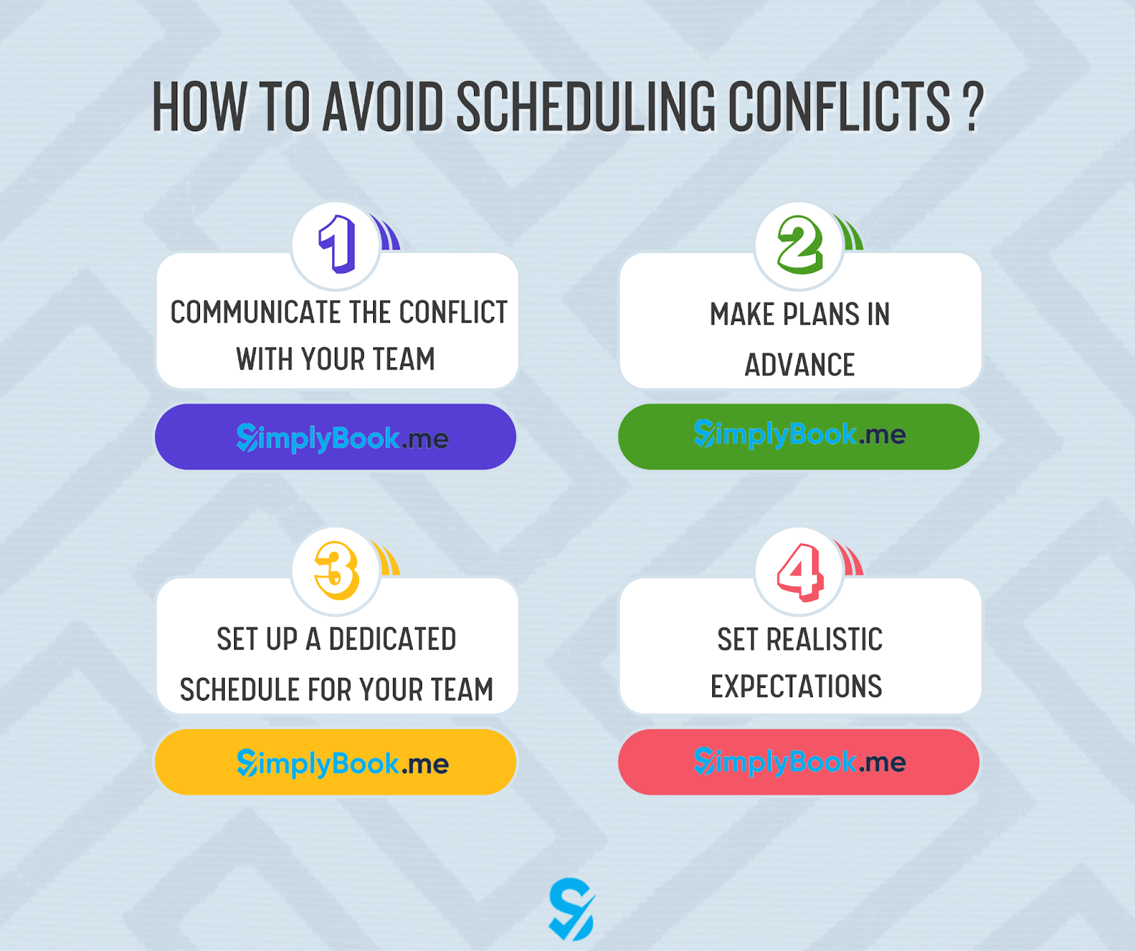 Is avoiding a clash of schedule really hard? Not if you use these simple planning tricks.