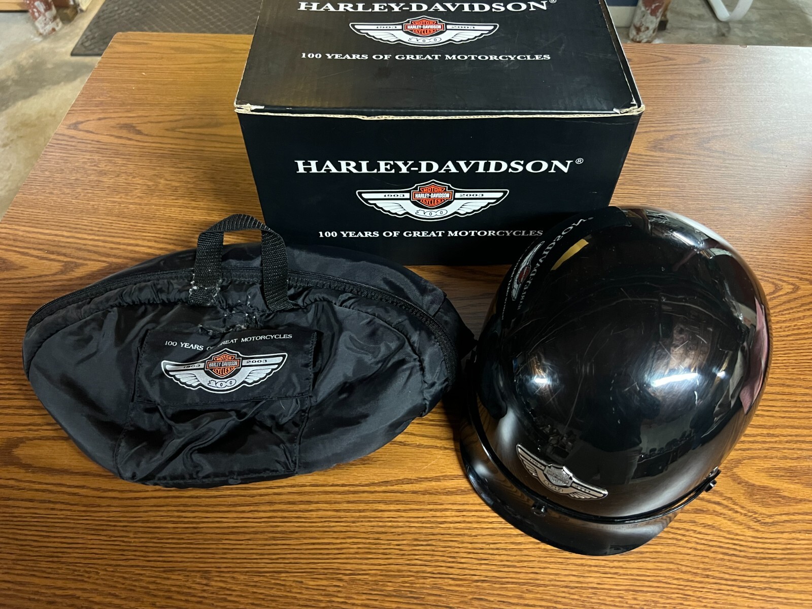 What makes the 100th anniversary harley helmet special? Explore its unique design and features.