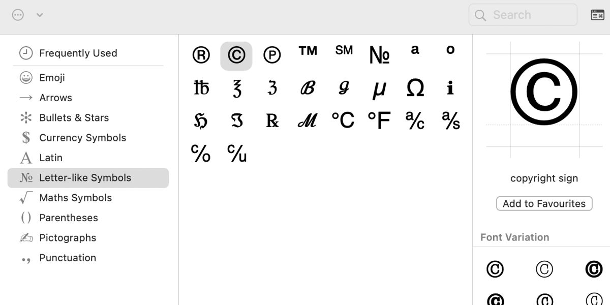 Whats the keyboard shortcut for the copyright symbol osx? Get your answer and type it fast on macOS!