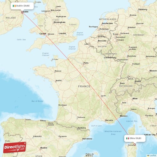 How far is Ireland from Italy by plane? Understand the flight distance and trip duration.