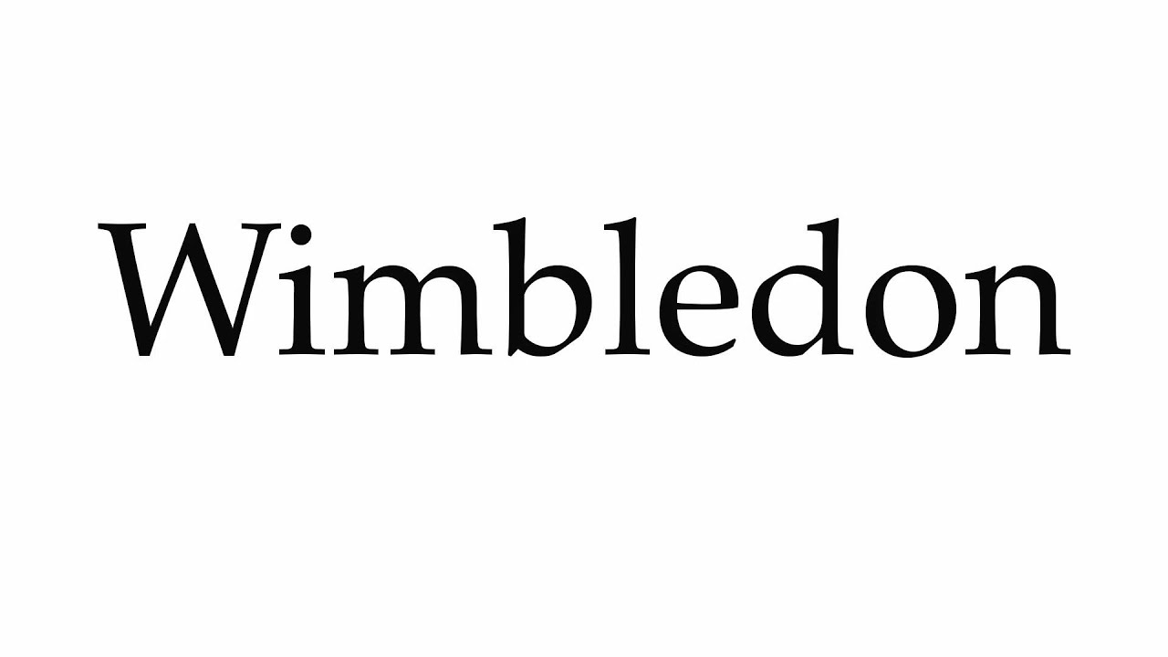 The right wimbledon pronunciation. Learn it fast, speak clearly about the famous games.