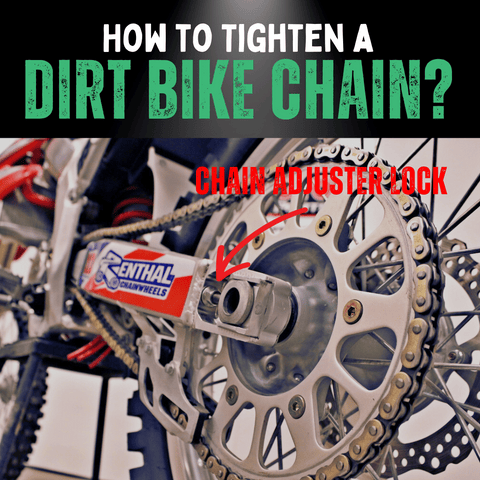 Learn how to tighten the chain on a dirt bike (Its easier than you think with this method).