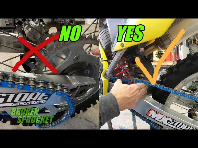 Learn how to tighten the chain on a dirt bike (Its easier than you think with this method).