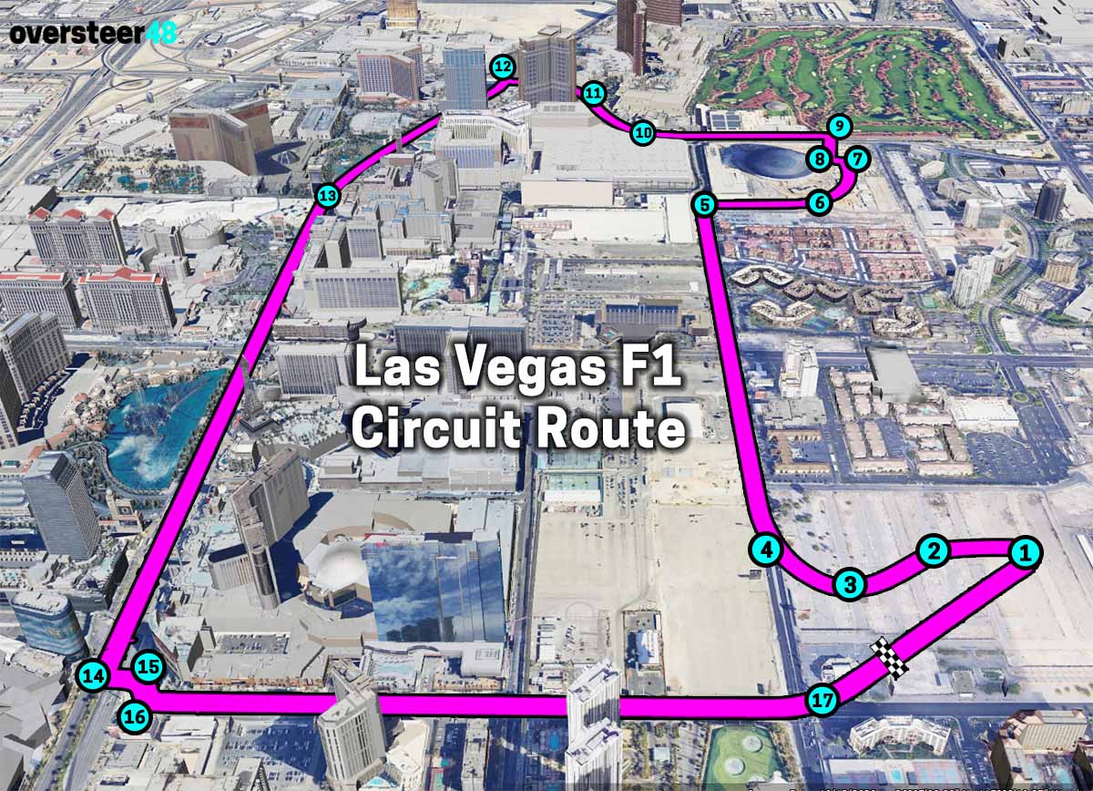 Looking for Las Vegas GP map details? Explore every turn and straight of the new street circuit.