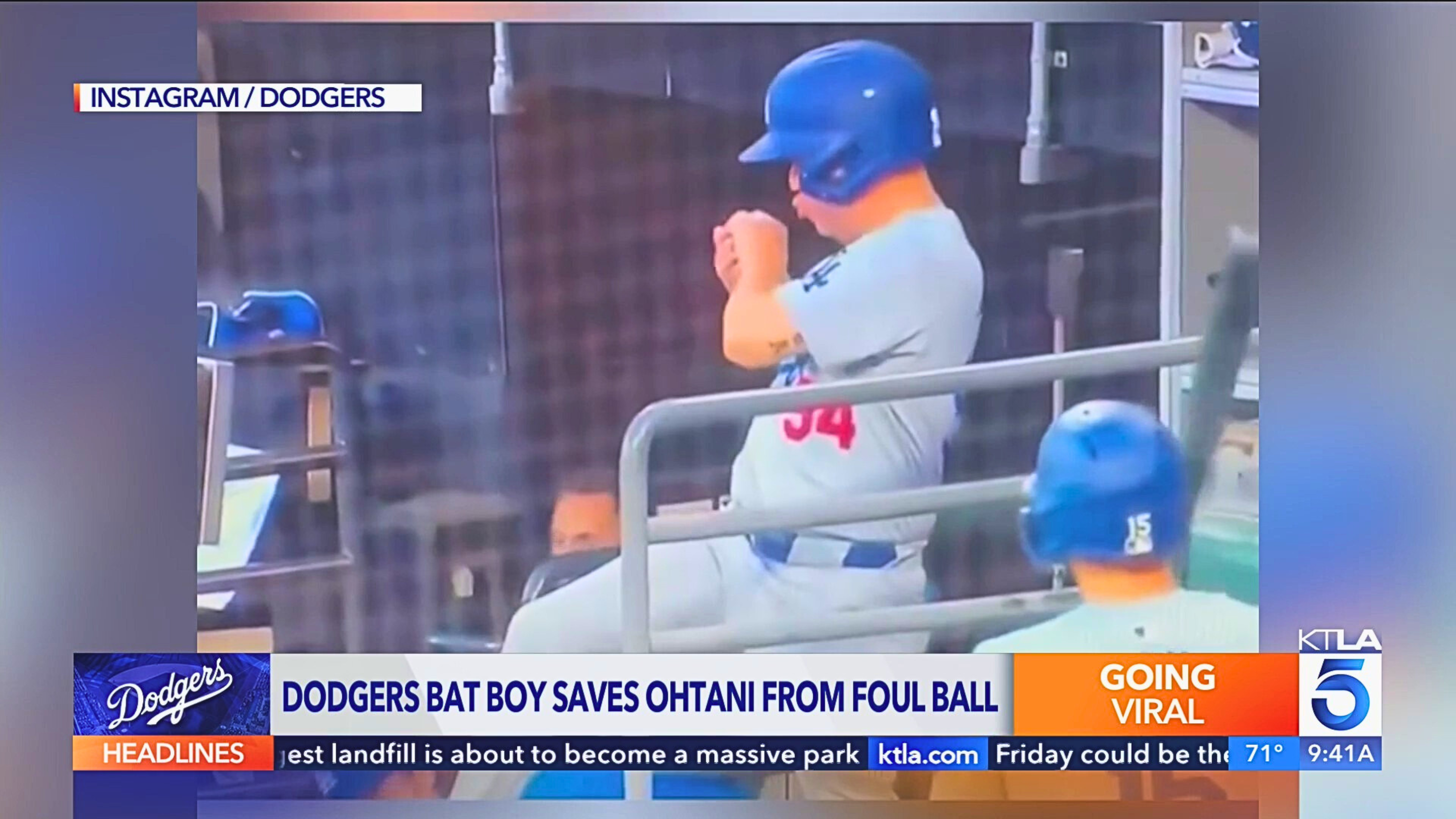 Cutest Batboy catches ball: A baseball game win