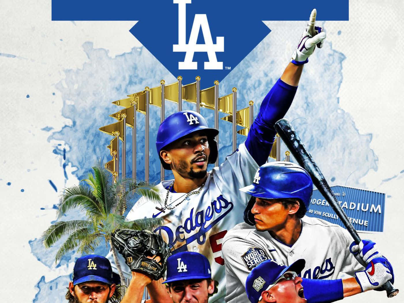 Where can I find cool Los Angeles Dodgers wallpaper? Get awesome backgrounds for your phone or desktop.