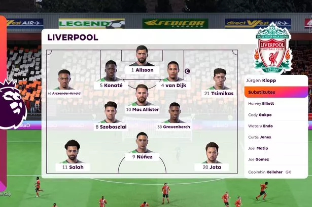 Liverpool Luton Lineups Full Squad List And Match Guide Available