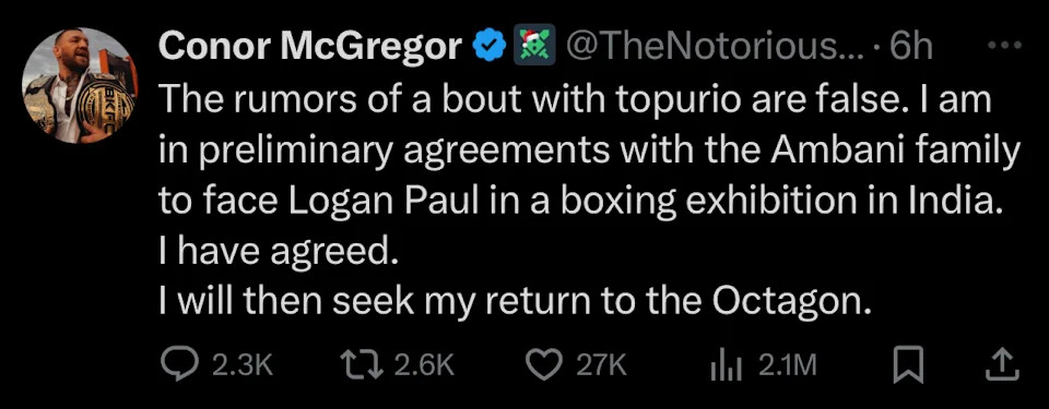 Connor McGregor Twitter Drama How His Tweets Start Big Fights