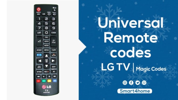 LG TV Remote Codes Setup Quick LG Remote Programming Codes For Setup Box