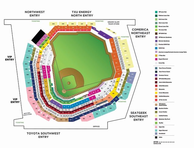 Globe Life Field Suites Map Where to Get Your Seating Plan