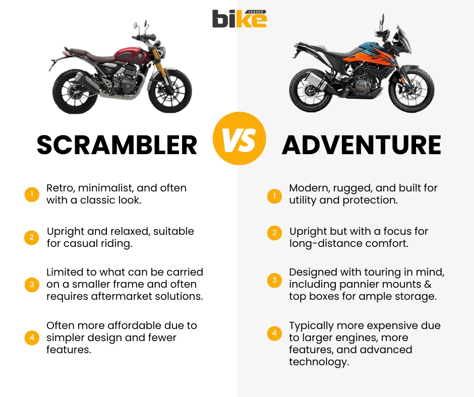 what is a scrambler compared to other bikes see the main differences